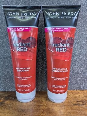 John Frieda Radiant Red Boosting Shampoo and Conditioner Set 8.3 fl oz Each
